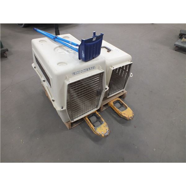 2 Pet Carriers & Pooper Scooper