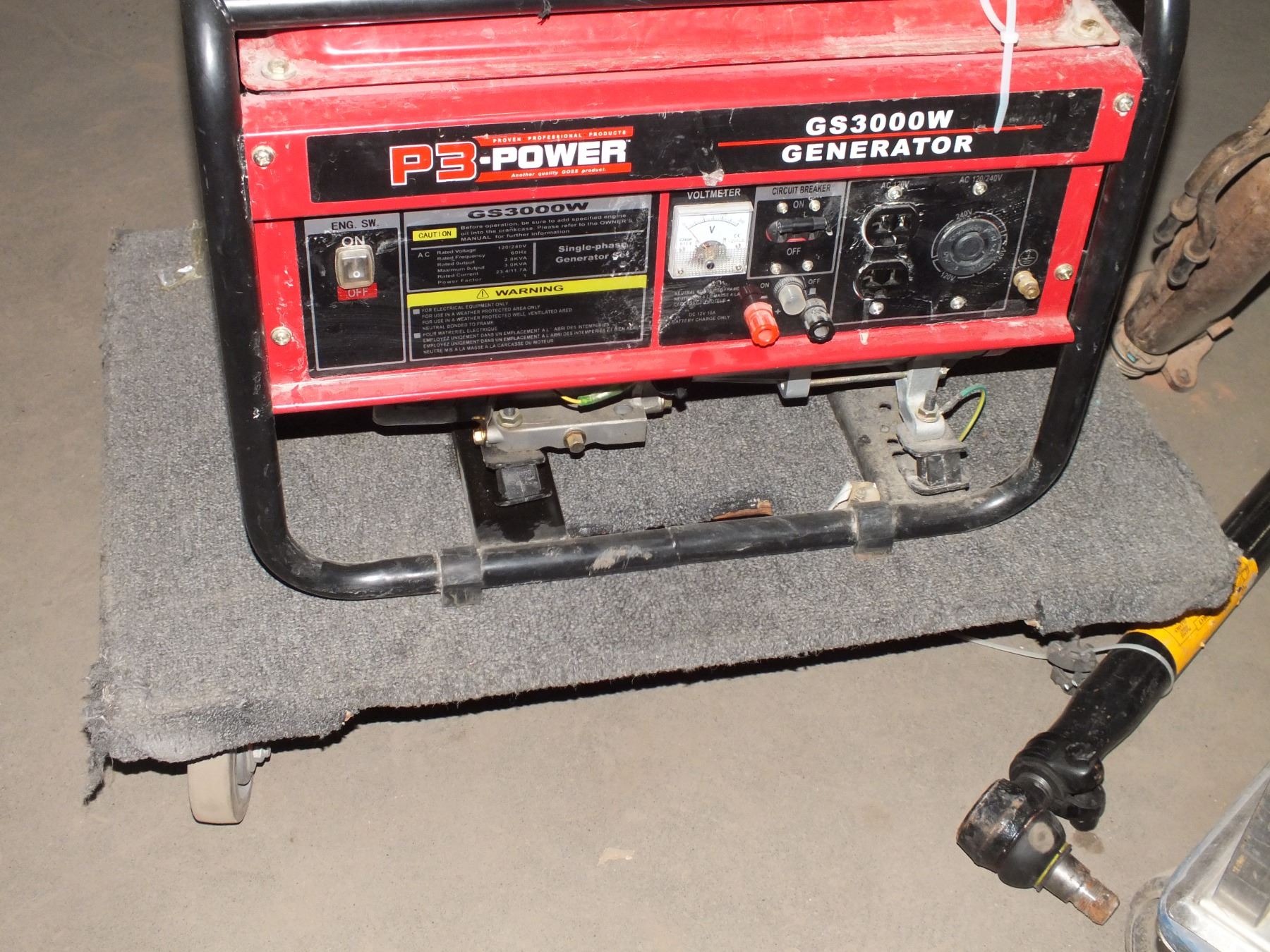 P3 Power GS 3000w Gas Powered Generator