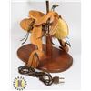 Image 2 : VINTAGE COWBOY THEME LAMP WITH SADDLE