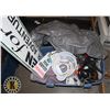 Image 1 : SEIZED ASSET: LARGE TOTE OF MIXED ITEMS INCLUDING