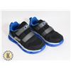 Image 1 : NEW SIZE 10 BOY'S LIGHT-UP SPORT SHOE BLACK & BLUE