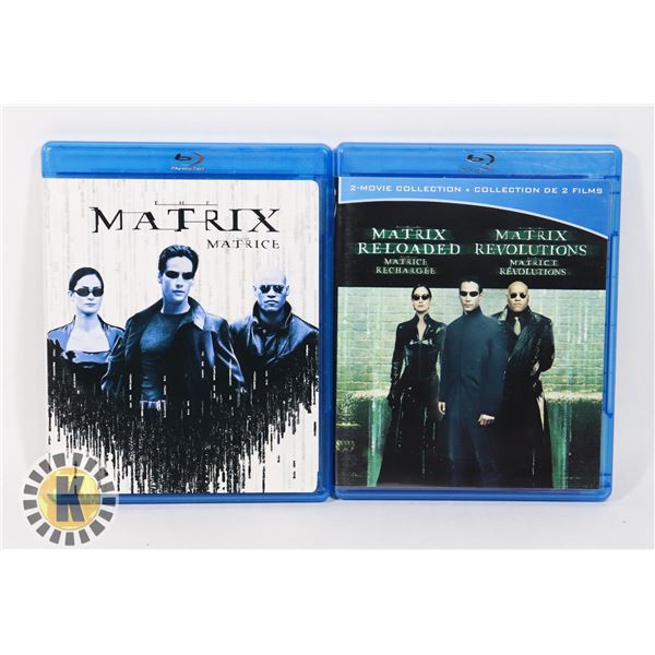 THE MATRIX TRILOGY ON BLURAY