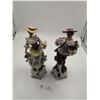 Image 1 : Two Porcelain Victorian Figurines 11" Tall Each