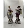 Image 2 : Two Porcelain Victorian Figurines 11" Tall Each
