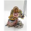 Image 3 : Two Wild Flower Angels - Gift of Love 8.5" Tall - Gift of Nature's Beauty