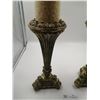 Image 2 : Ornate Candle Holders 12" Tall With Candles Included
