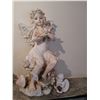 Image 1 : Plaster Fairy Figurine 13.5" Tall Small Ceramic Cherub Figurine