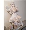 Image 3 : Plaster Fairy Figurine 13.5" Tall Small Ceramic Cherub Figurine