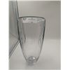 Image 1 : Heavy Showhome Glass Vase 14" Tall x 6.5" Diameter