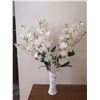 Image 1 : Artificial Flowers in Porcelain Vase 35" Tall