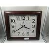 Image 1 : Power Quartz Wall Clock Battery Powered and Sweeping Second Hand 20" Long  x 17" Wide