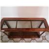 Image 2 : Wooden Glass Top Console Table 27" Tall x 48" Wide x 16" Deep