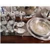 Image 3 : Huge Silver Plated Lot of Serving Trays and Drink Ware