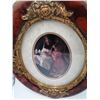 Image 3 : Two Antique Ornate Oval Framed Prints 14" Long x 12" Wide