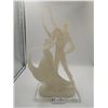 Image 1 : Frosted Glass-Style Figurine of Dancing Couple - From the Crystalline Collection of W. Amina