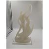 Image 3 : Frosted Glass-Style Figurine of Dancing Couple - From the Crystalline Collection of W. Amina