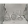 Image 1 : 3 x Large Crystal Candy Bowls