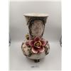 Image 1 : Decorative Floral Porcelain Vase - Made in Italy