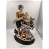 Image 1 : Large Porcelain Girl and Boy Figurine
