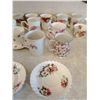 Image 3 : Assorted Fine China Teacups & Saucers (Including Royal Albert Old Country Roses, Westbury, & More)