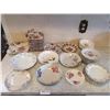 Image 1 : Assorted Decorative Porcelain Plates and Bowls