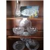 Image 1 : Assortment of Crystal/Glass Platters, Bowls, and Decanter
