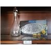 Image 4 : Assortment of Crystal/Glass Platters, Bowls, and Decanter
