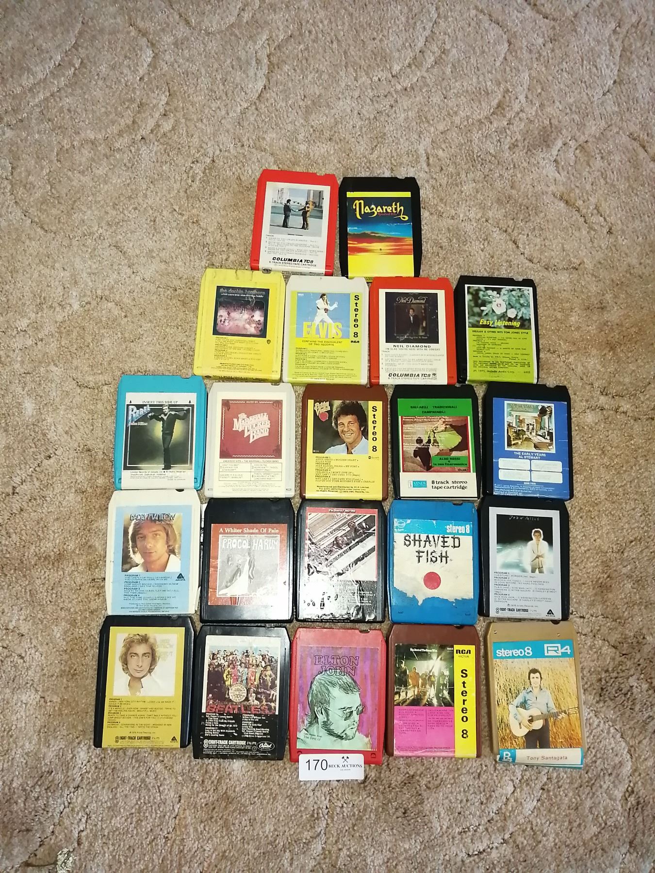 Assortment of 8-Track Tapes