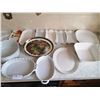Image 5 : Good Sized Lot of White Durable Serving Dishes and Platters