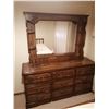 Image 1 : Wooden Chest of Drawers w/ Mirror