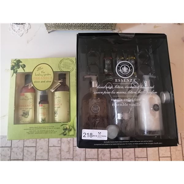Bath and Body Essentials  - Includes Aroma Oil Burner Set, Lotions, Hand Soap, Body Wash, and More!