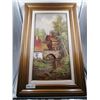 Image 1 : Framed Oil on Canvas Painting of Canal - By Jacobs