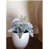 Image 2 : Artificial Flower in Ceramic Vase and 2 x Artificial Succulents
