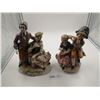 Image 1 : 2 x Ceramic Classical Couple Figurines
