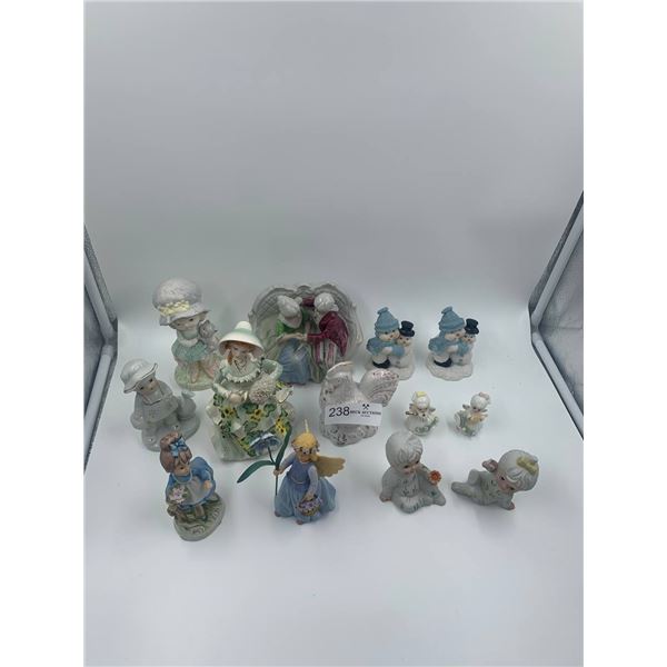 Assortment of Porcelain and Ceramic Figurines