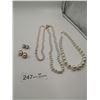 Image 1 : 3 x Pearl-Style Necklaces and 2 x Pairs of Pearl-Style Earrings
