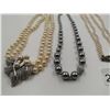 Image 2 : 3 x Pearl-Style Necklaces and 2 x Pairs of Pearl-Style Earrings
