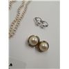 Image 4 : 3 x Pearl-Style Necklaces and 2 x Pairs of Pearl-Style Earrings