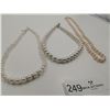 Image 2 : 3 x Pearl-Style Necklaces and 2 x Pairs of Pearl-Style Earrings