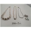 Image 1 : 3 x Pearl-Style Necklaces and 2 x Pairs of Pearl-Style Earrings