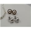 Image 4 : 3 x Pearl-Style Necklaces and 2 x Pairs of Pearl-Style Earrings