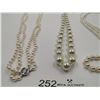 Image 2 : 4 x Pearl-Style Necklaces and 2 x Pairs of Pearl-Style Earrings