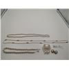 Image 1 : 3 x Pearl-Style Necklaces and 2 x Pairs of Pearl-Style Earrings