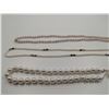Image 2 : 3 x Pearl-Style Necklaces and 2 x Pairs of Pearl-Style Earrings