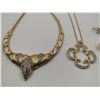 Image 2 : 2 x Gold-Colored Necklaces and 3 x Pairs of Gold-Colored Earrings