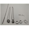 Image 1 : 3 x Silver Colored Necklaces and 2 x Pairs of Silver Colored Earrings