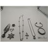 Image 1 : Assortment of Silver-Colored Jewelry