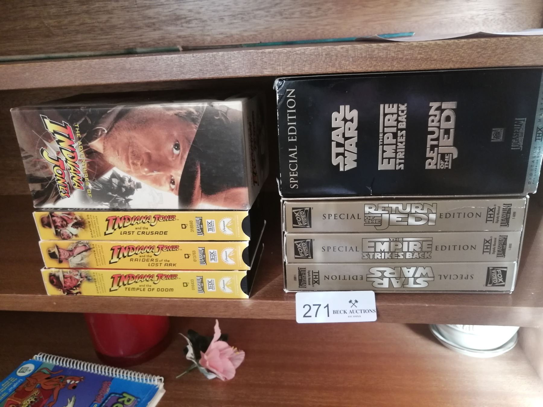 Collectible Indiana Jones and Star Wars Original Trilogy VHS Box Sets Beck Auctions Inc.