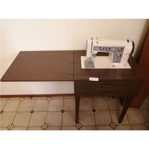 Vintage Sewing Table with Kenmore Sewing Machine
