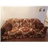 Image 4 : Vintage Marathon Velvet Upholstered Sofa w/ 4 x Throw Pillows